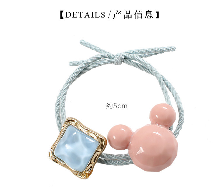 Elastic String Headdress Simple Color Korean Mickey Rubber Band Hair Band Online Influencer Head String Female Hairtie Elastic String Headdress Simple Color Korean Mickey Rubber Band Hair Band Online Influencer Head String Female Hairtie