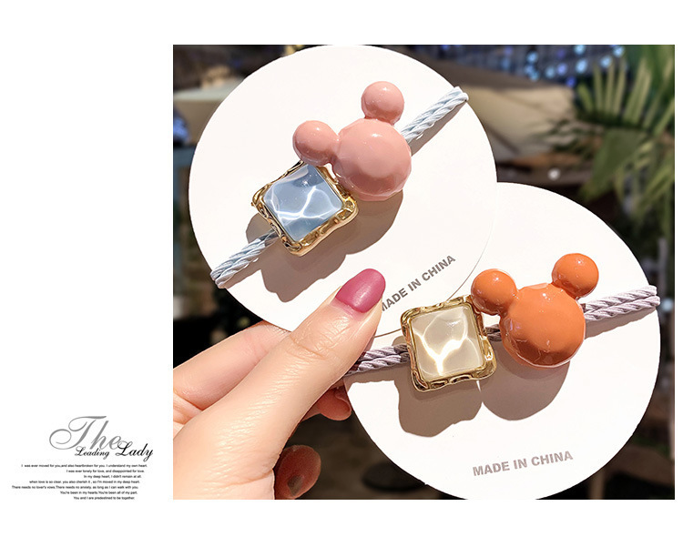 Elastic String Headdress Simple Color Korean Mickey Rubber Band Hair Band Online Influencer Head String Female Hairtie Elastic String Headdress Simple Color Korean Mickey Rubber Band Hair Band Online Influencer Head String Female Hairtie