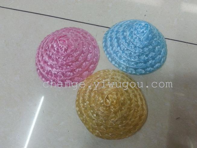 Pet toys Hat straw hat plastic cap pp Cap Pet toys Hat straw hat plastic cap pp Cap