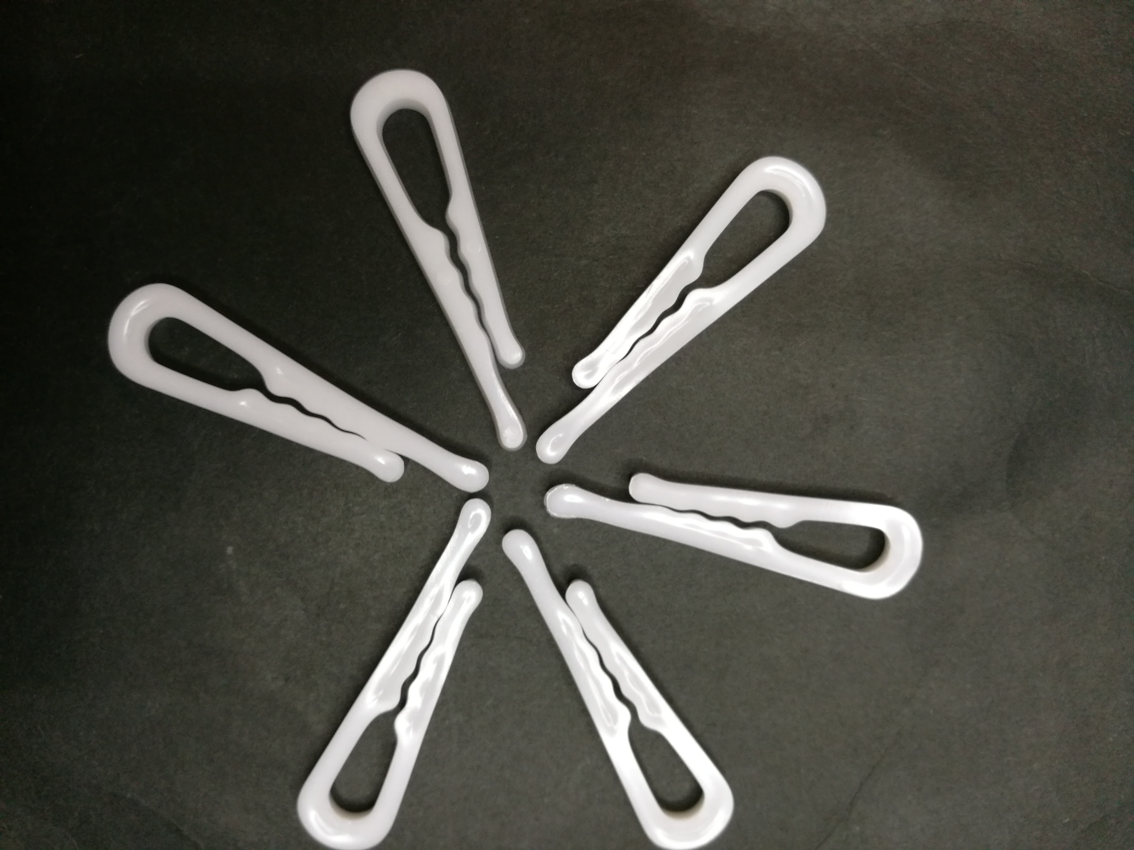 Spot large plastic shirt with teeth white transparent clip garment packaging new materials