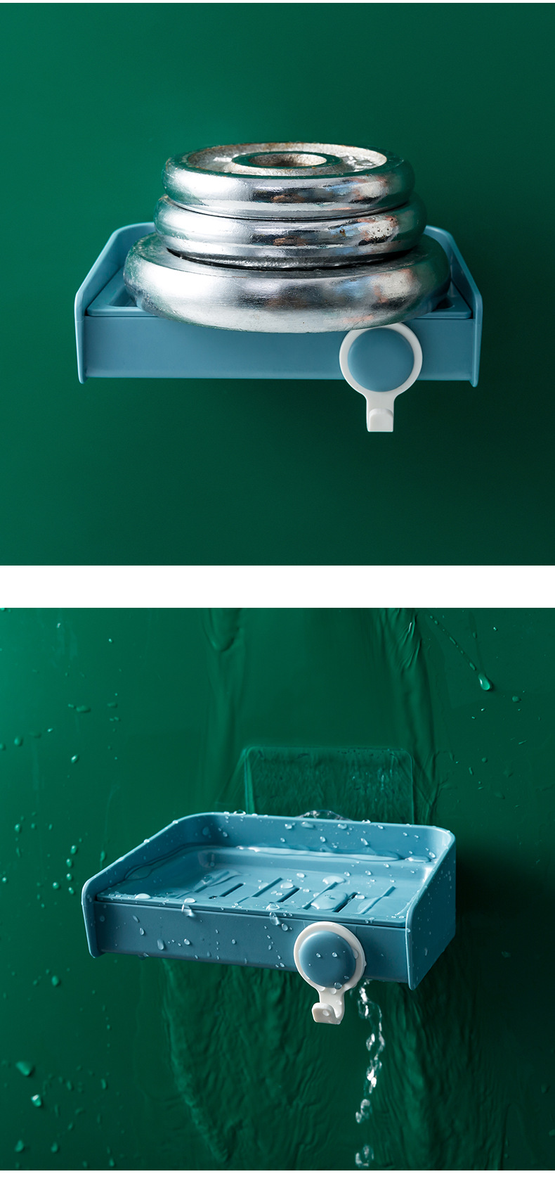 Toilet SOAP Box Shelf Non-Punch Hook SOAP Box Wall Hanging SOAP Rack Toilet SOAP Box Shelf Plastic SOAP Rack