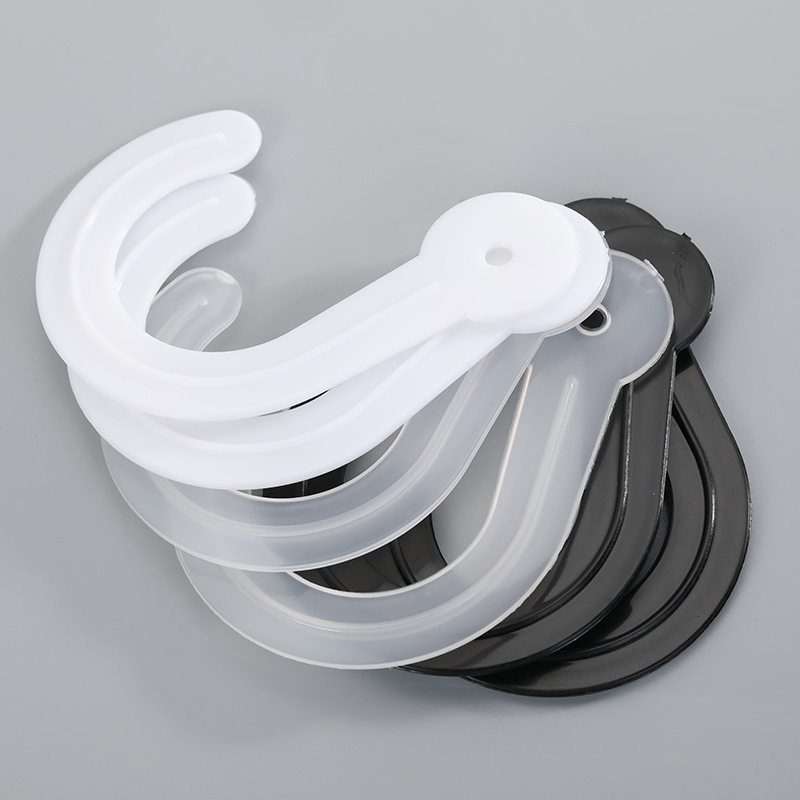 Black White Gray Plastic Pp Hook Clothes Display Box Hook Creative Simple Socks Hoy Shopping Mall Clothes&#039; Packaging Hanger