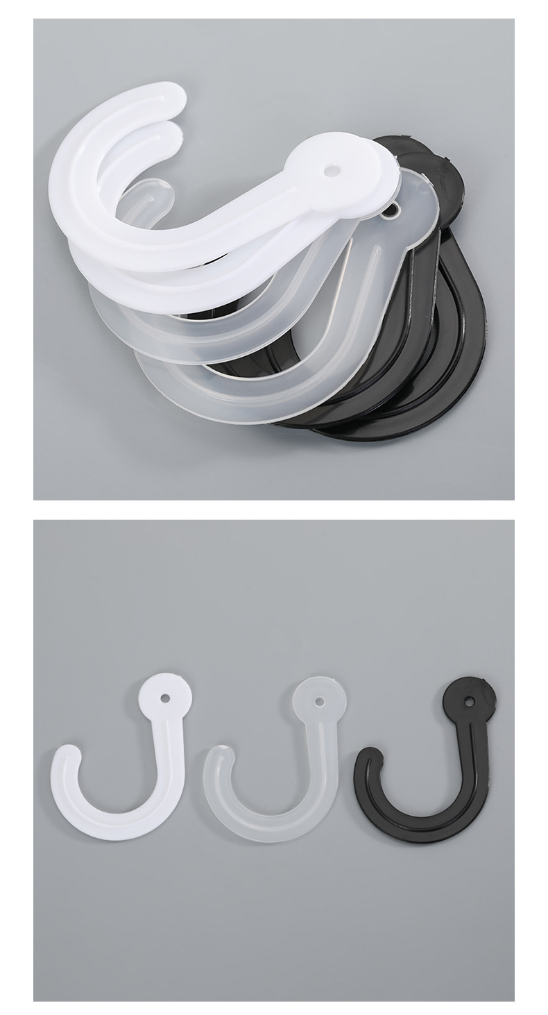 Black White Gray Plastic Pp Hook Clothes Display Box Hook Creative Simple Socks Hoy Shopping Mall Clothes' Packaging Hanger