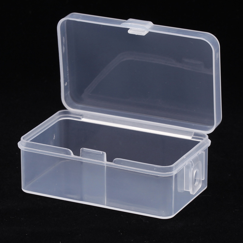 Factory Supply Transparent Plastic Hook Box Rectangle with Lid Pp Universal Packing Box Parts Storage Box