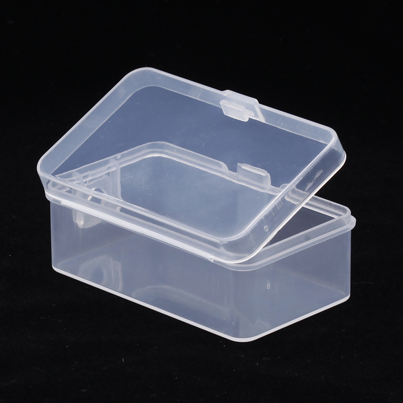Factory Supply Transparent Plastic Hook Box Rectangle with Lid Pp Universal Packing Box Parts Storage Box