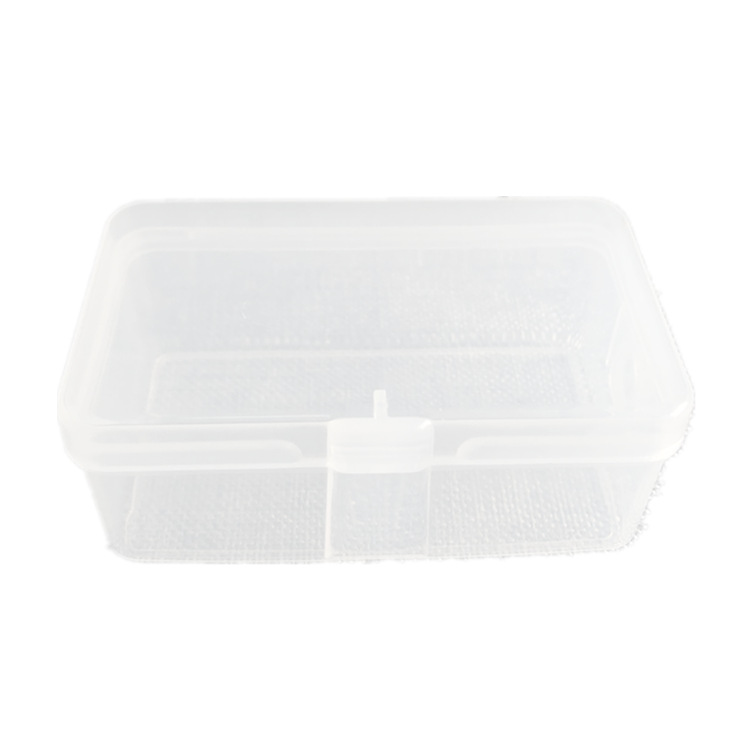 Factory Supply Transparent Plastic Hook Box Rectangle with Lid Pp Universal Packing Box Parts Storage Box
