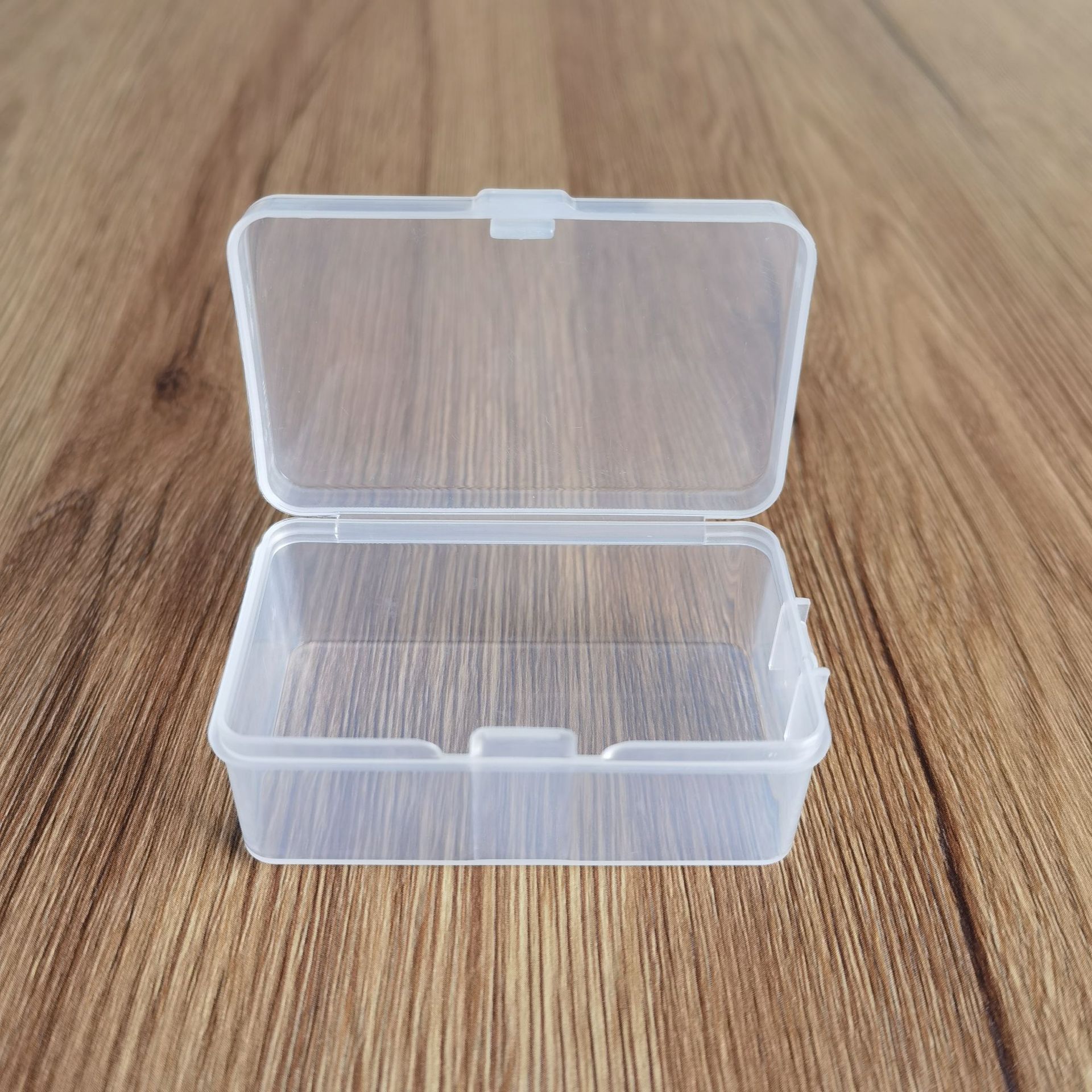 Factory Supply Transparent Plastic Hook Box Rectangle with Lid Pp Universal Packing Box Parts Storage Box