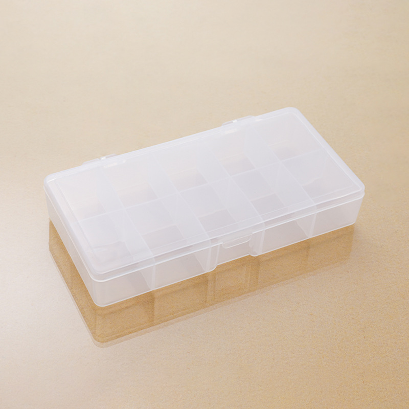 Detachable Multi-Grid Transparent Tool Box Portable Buckle with Hook Screw Parts Accessories Fishing Gear Plastic Storage Box