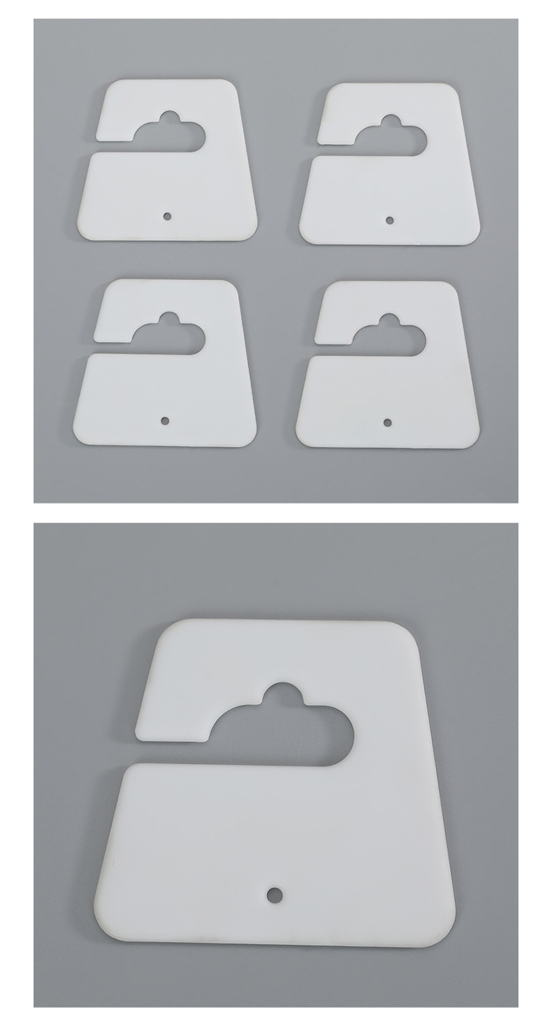 Spot Supply Plastic Pp Packaging Box Display Hook Creative Simple White Non-Pleated Clothing Hanger Hook
