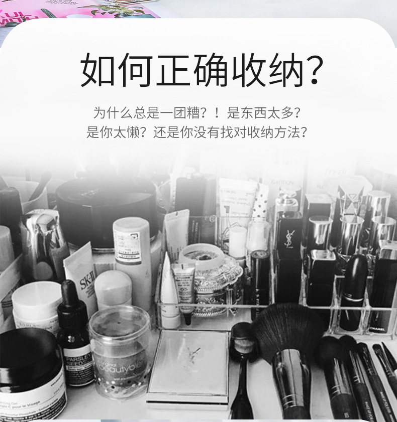Cosmetics Desktop Organizing Storage Box Portable Transparent Plastic Box Multi-Functional Internet Celebrity Cosmetic Case Large Capacity Cosmetics Desktop Organizing Storage Box Portable Transparent Plastic Box Multi-Functional Internet Celebrity Cosmetic Case Large Capacity