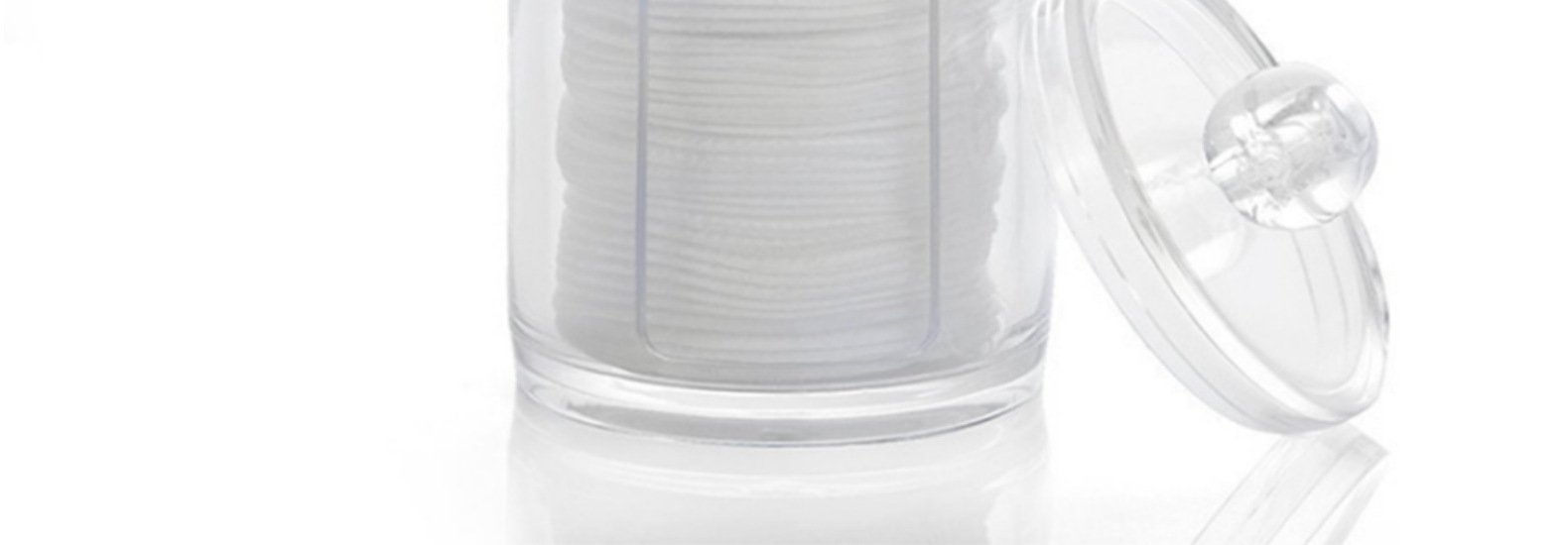 Transparent Plastic Box Facial Wipe Box Cotton Puff Powder Puff Storage Box Open round Acrylic Box Transparent Plastic Box Facial Wipe Box Cotton Puff Powder Puff Storage Box Open round Acrylic Box