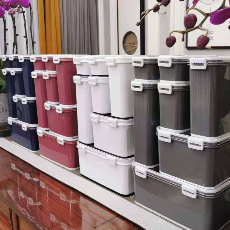 Crisper Transparent Plastic Box Rectangular Sealed Box Refrigerator Refrigerated Box Food Storage Box 