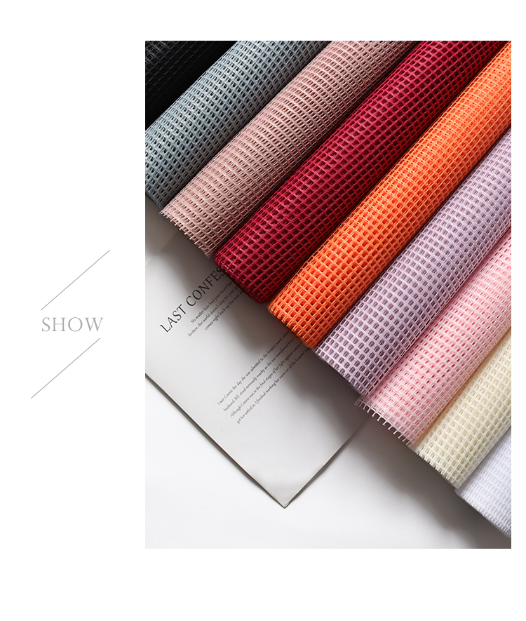 Korean-Style Square Plaid Mesh Hard Mesh Plain Hollow Flowers Outer Bouquet Pp Mesh Floral Packaging Material Mesh Korean-Style Square Plaid Mesh Hard Mesh Plain Hollow Flowers Outer Bouquet Pp Mesh Floral Packaging Material Mesh