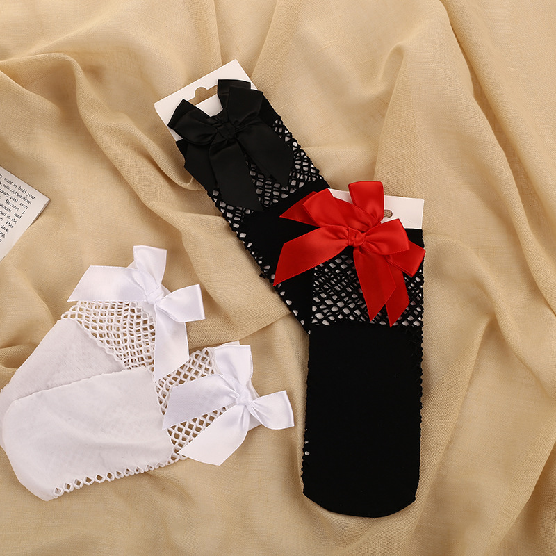 Spring and Autumn Long Tube Fishnet Stockings Women's Simple Breathable Summer Spot Mesh Solid Color Black Bunching Socks Independent Packaging Spring and Autumn Long Tube Fishnet Stockings Women's Simple Breathable Summer Spot Mesh Solid Color Black Bunching Socks Independent Packaging