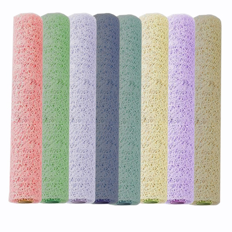 Mesh Paper Flower Packaging Material Empty Net Bouquet Packaging Organza Ornament Modeling Decoration  Material Mesh