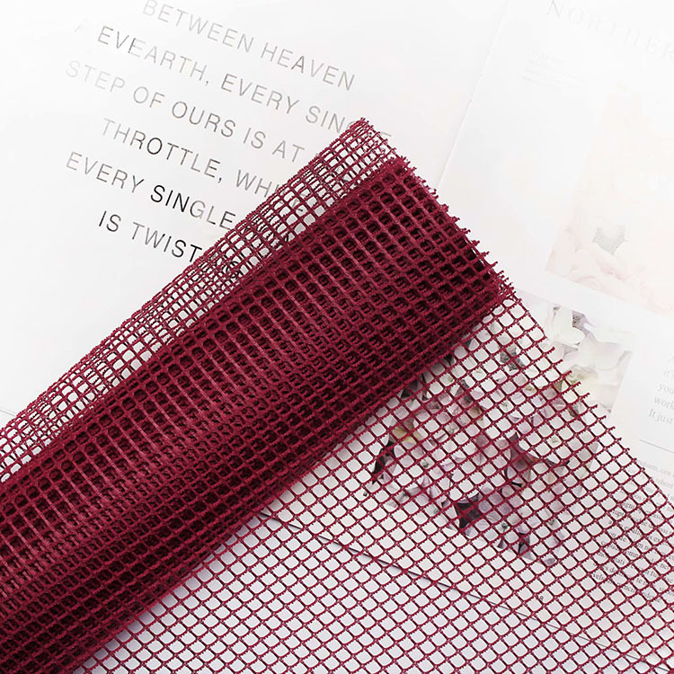 Factory Wholesale Small Grid New Internet Celebrity Bouquet Packaging Hard Mesh Korean Material Mesh