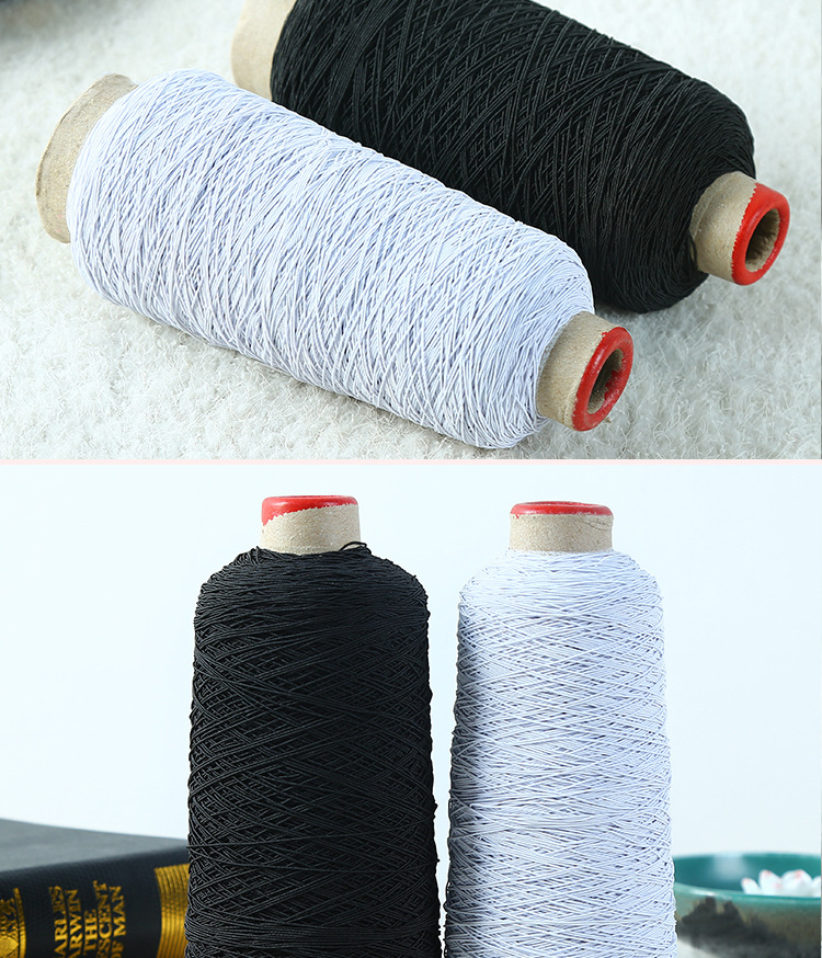 Imported quality rubber fiber yarn quality rubber wire color complete indium-made rubber wire hang tag wire