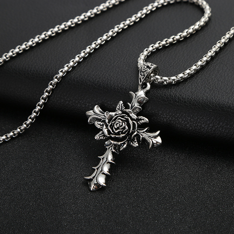 Hip hop jewelry necklace Japanese and Korean personality vintage men&#039;s necklace accessories hip-hop hang tag accessories a generation hair