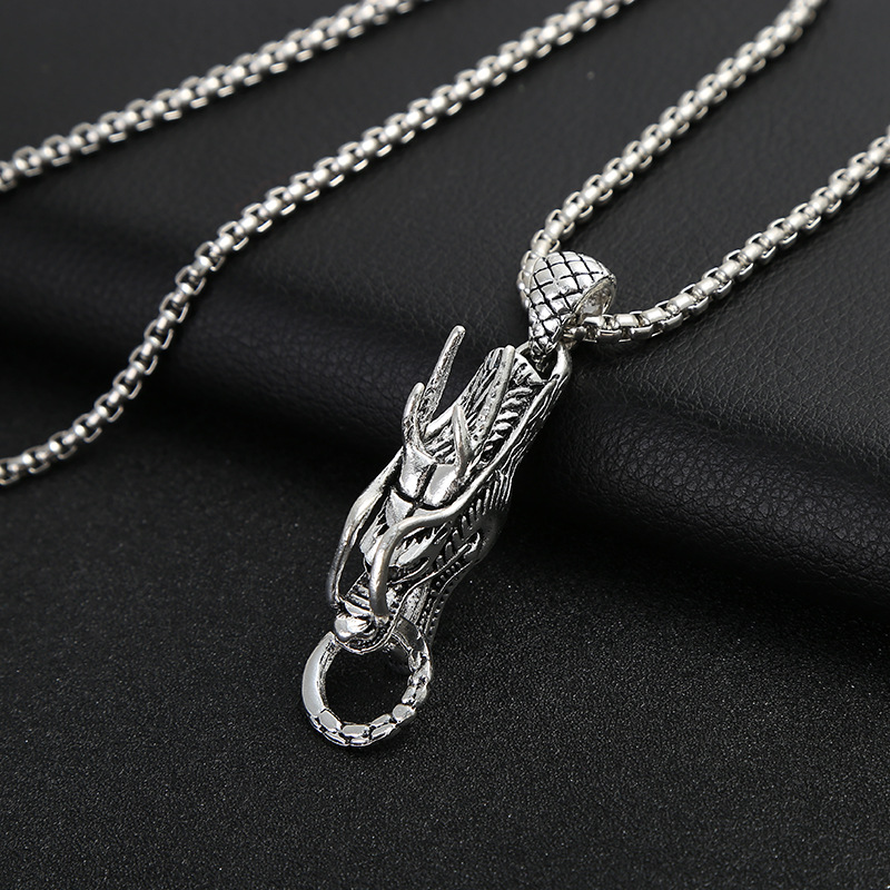 Hip hop jewelry necklace Japanese and Korean personality vintage men's necklace accessories hip-hop hang tag accessories a generation hair