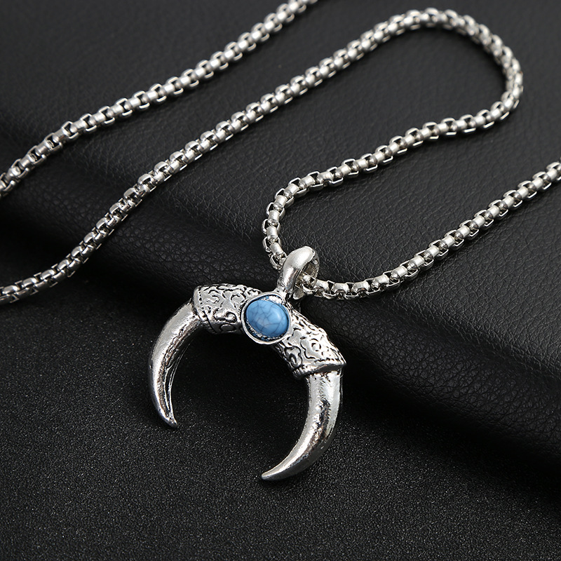 Hip hop jewelry necklace Japanese and Korean personality vintage men's necklace accessories hip-hop hang tag accessories a generation hair