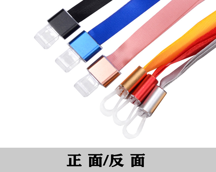 Customized Rope Printed Logo Name Tag Hang Rope Work Card Rope Access Control Badge Lanyard Nylon Sling 1.5cm Wide