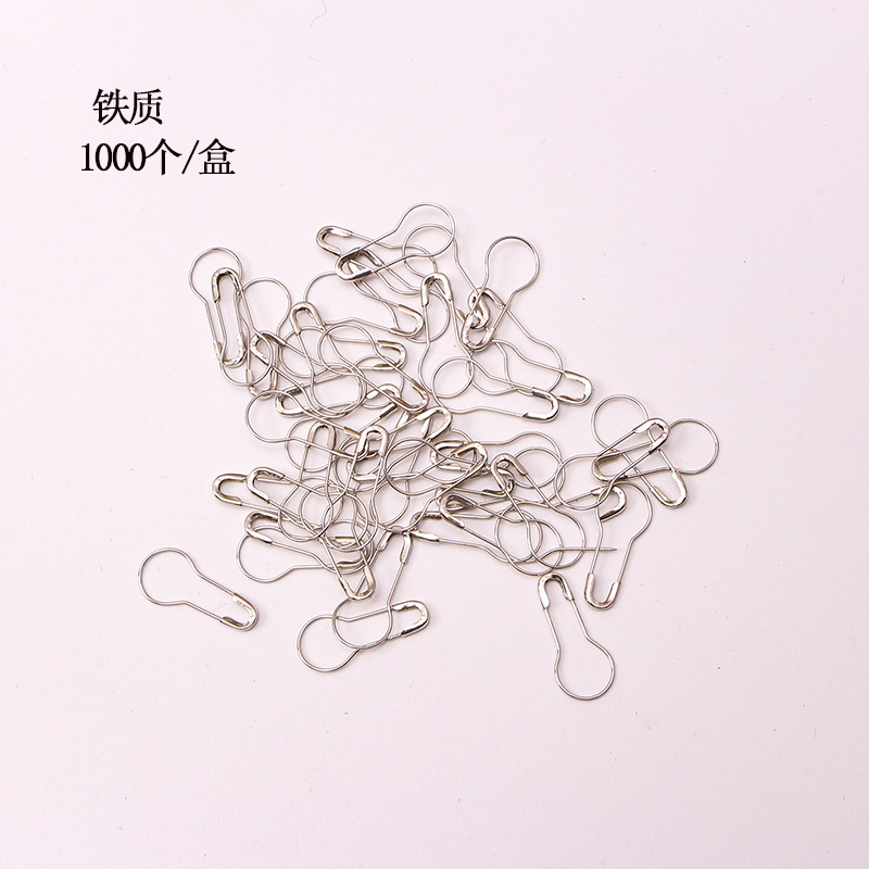 Spot Tag Hang Rope Pin Black White Metal Copper Iron Gourd Pin Clothing Label Safety Pin Factory Direct Supply
