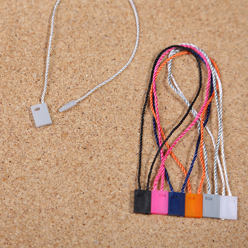 Creative Best-Seller Clothing Tag Hang Rope Square Head Plastic Universal Charm Bracelet Pin Clasp Yiwu Factory Wholesale Customization