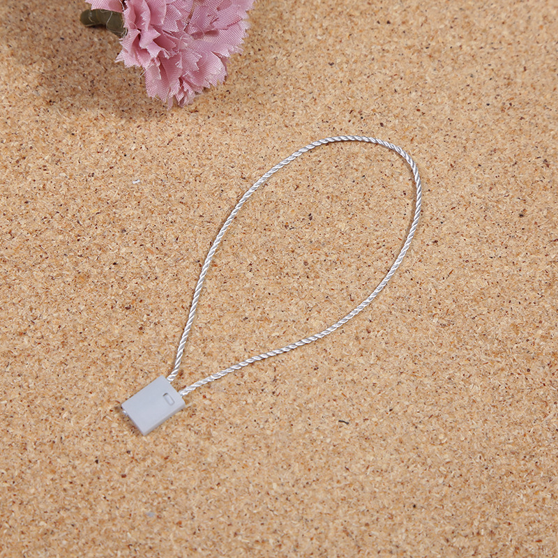Creative Best-Seller Clothing Tag Hang Rope Square Head Plastic Universal Charm Bracelet Pin Clasp Yiwu Factory Wholesale Customization