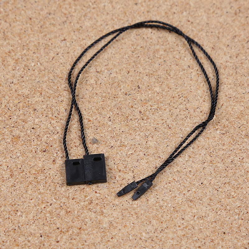 Creative Best-Seller Clothing Tag Hang Rope Square Head Plastic Universal Charm Bracelet Pin Clasp Yiwu Factory Wholesale Customization