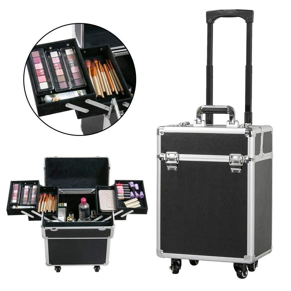 Custom universal wheel pull rod cosmetic case large hand lock with multi-layer large capacity cosmetic tattoo storage toolbox