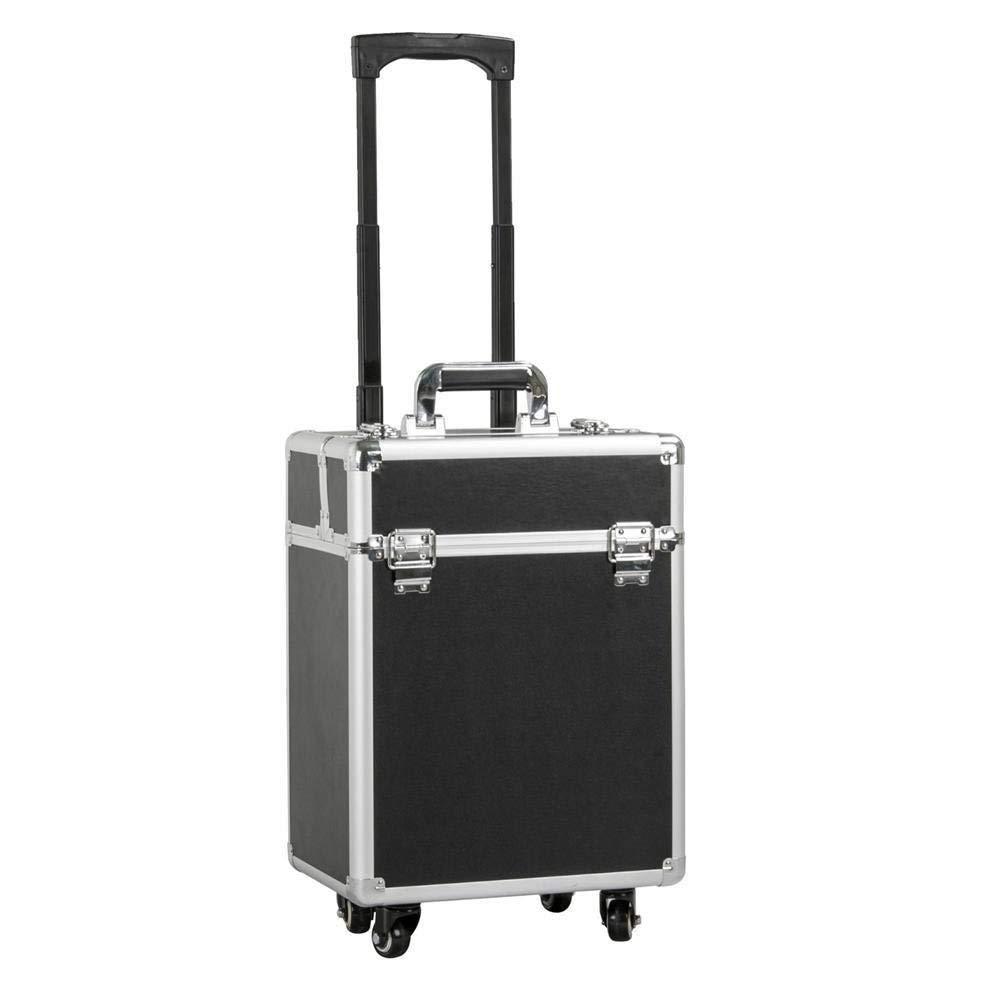 Custom universal wheel pull rod cosmetic case large hand lock with multi-layer large capacity cosmetic tattoo storage toolbox Custom universal wheel pull rod cosmetic case large hand lock with multi-layer large capacity cosmetic tattoo storage toolbox