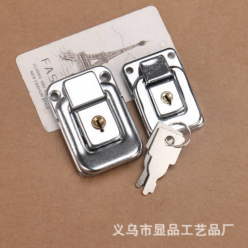 Toolbox Cosmetic Case with Key Lock Luggage Lock lv xiang suo Wooden Box Lock Catch for Gift Box