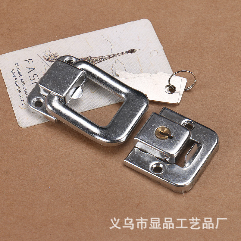 Toolbox Cosmetic Case with Key Lock Luggage Lock lv xiang suo Wooden Box Lock Catch for Gift Box