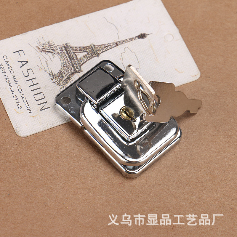 Toolbox Cosmetic Case with Key Lock Luggage Lock lv xiang suo Wooden Box Lock Catch for Gift Box Toolbox Cosmetic Case with Key Lock Luggage Lock lv xiang suo Wooden Box Lock Catch for Gift Box