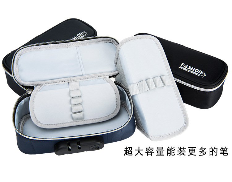 Tongzhuo Men's Simple Canvas Pen Bag Large Capacity Password Lock Portable Korean Student Men and Women Stationery Case Amazon Tongzhuo Men's Simple Canvas Pen Bag Large Capacity Password Lock Portable Korean Student Men and Women Stationery Case Amazon