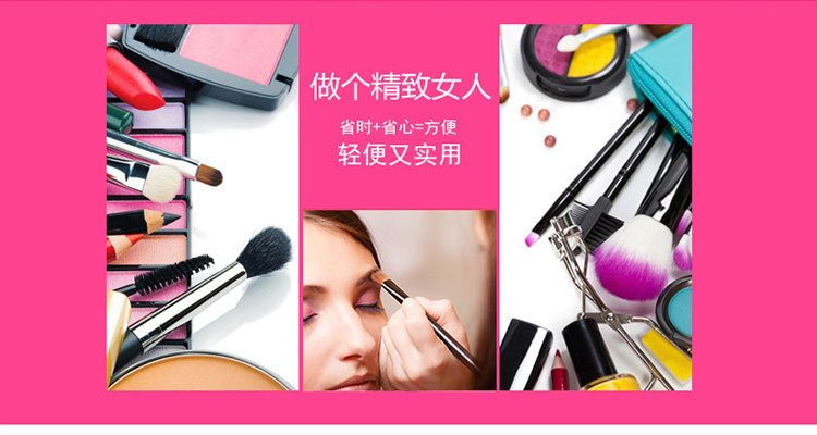 New style clamping lock cosmetic case hand - held double - open aluminum alloy New style clamping lock cosmetic case hand - held double - open aluminum alloy