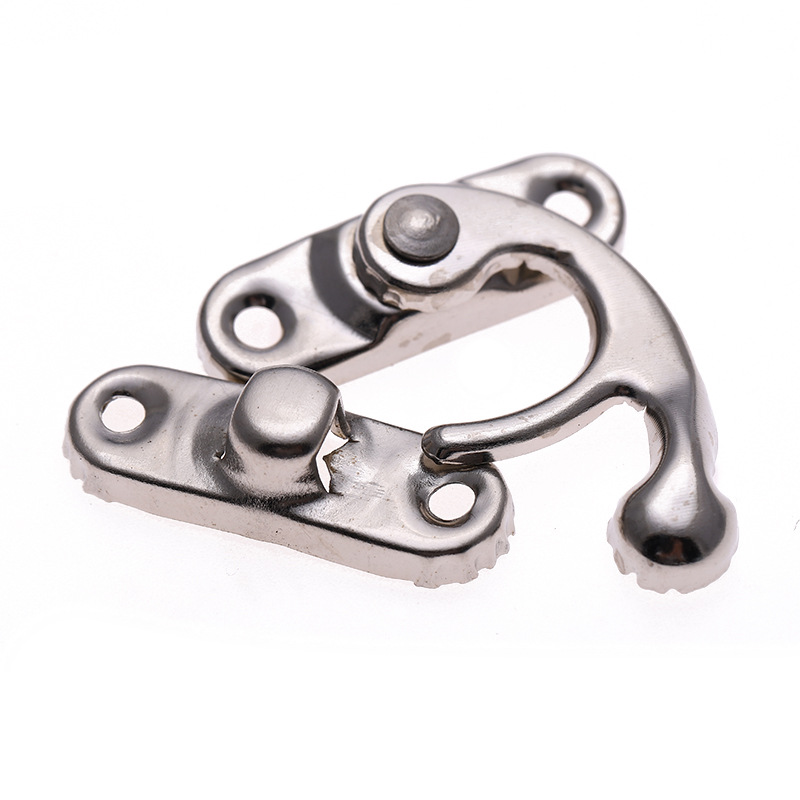 Factory Direct Supply Personalized Cosmetic Case Lock Large Iron Sheet Lock Horns Luggage Lock Hardware Accessories in Stock Wholesale