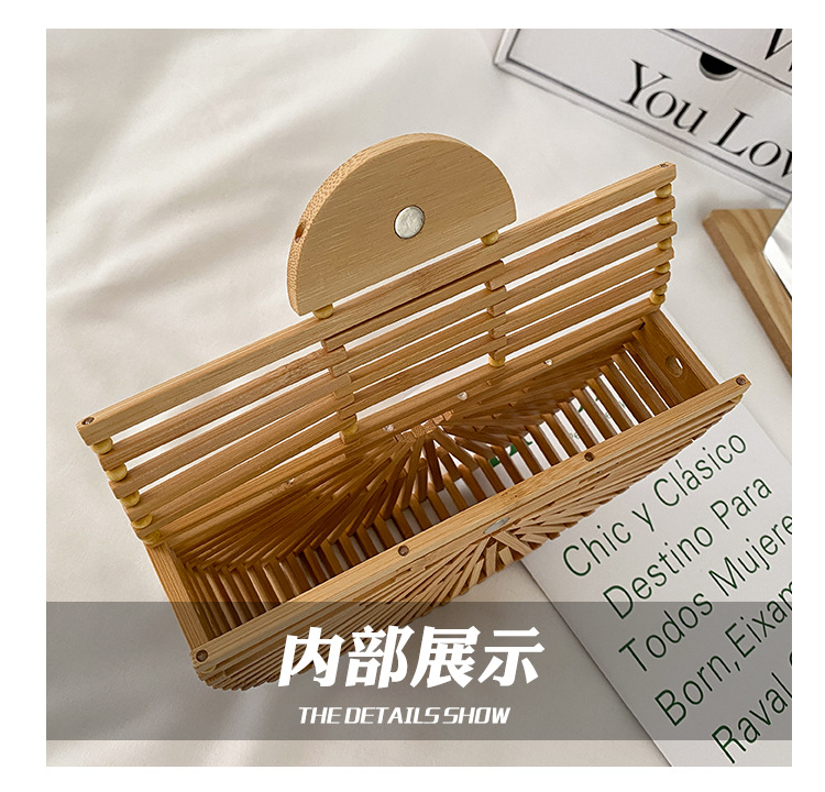 Internet Celebrity Woven Bag Female 2021 New Summer Little Fresh Girl Versatile Special-Interest Design Hollow out Beach Bag Tide