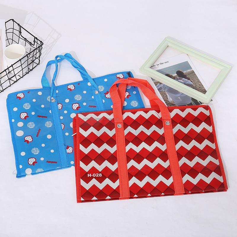 Hot-selling color printing non-woven fabric bag woven bag luggage bag moving bag tote bag