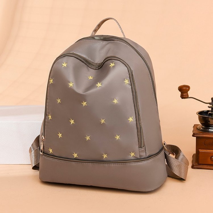 Foreign Trade Wholesale Fashion Backpack 2022 Romantic Spring New Oxford Woven Bag on Starry Sky