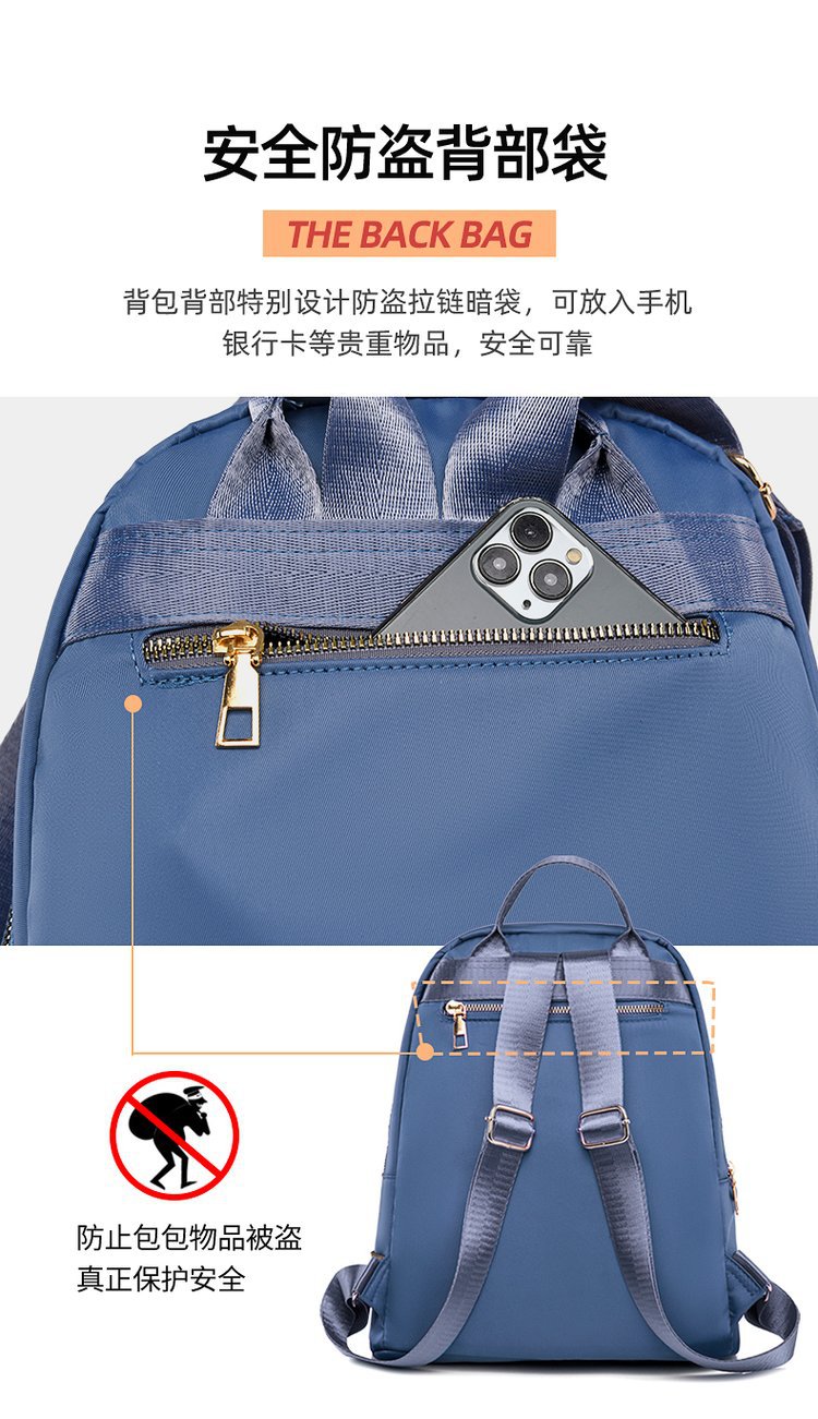 Foreign Trade Wholesale Fashion Backpack 2022 Romantic Spring New Oxford Woven Bag on Starry Sky