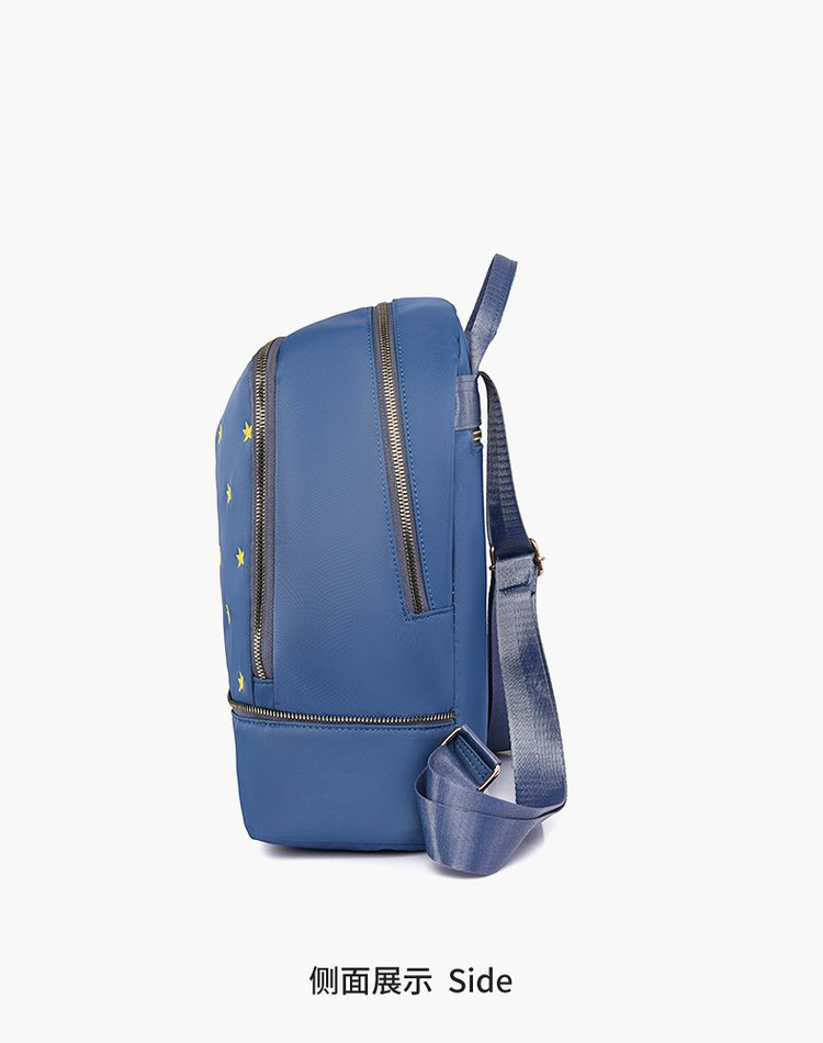 Foreign Trade Wholesale Fashion Backpack 2022 Romantic Spring New Oxford Woven Bag on Starry Sky