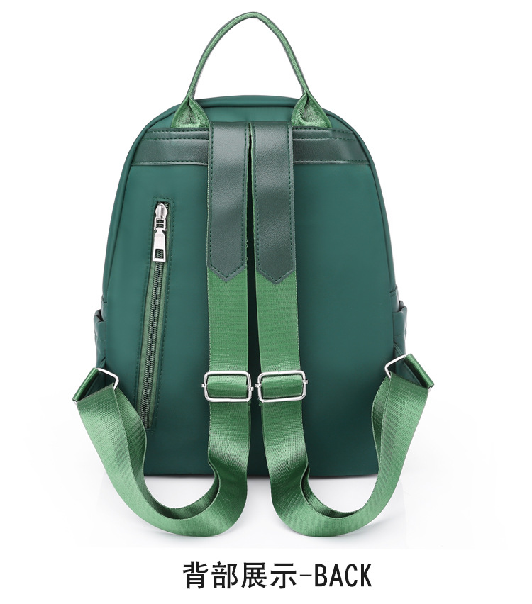 2020 New Women's Bag Oxford Cloth Backpack Waterproof Nylon Schoolbag Women's Korean Style Rivet Casual Backpack Wholesale