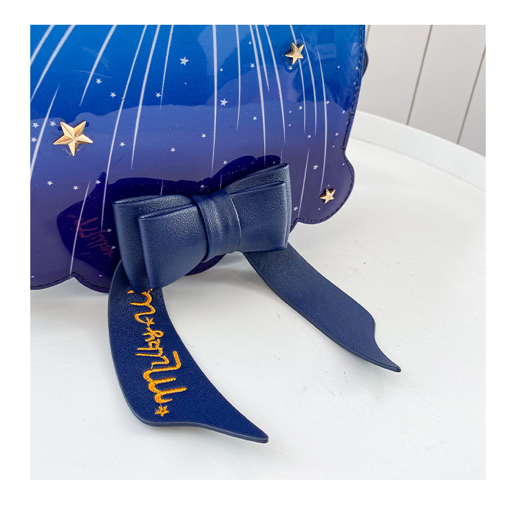 Foreign Trade New Fantasy Creative Jellyfish Shoulder Bag Pearl Bow Rivet Crossbody Bag Contrast Color Letter Women Bag