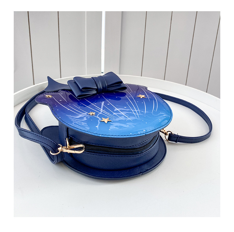 Foreign Trade New Fantasy Creative Jellyfish Shoulder Bag Pearl Bow Rivet Crossbody Bag Contrast Color Letter Women Bag