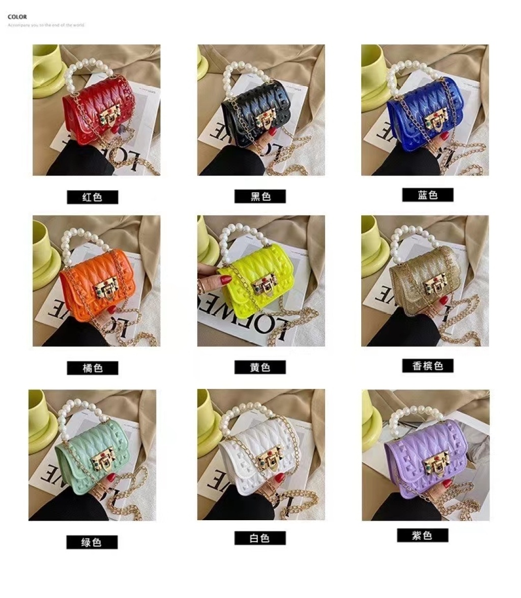 2021 Spring and Summer Hot-Selling Casual One-Shoulder Crossbody Portable Mini Small Chain Rivet Mobile Phone Bag Gel Bag