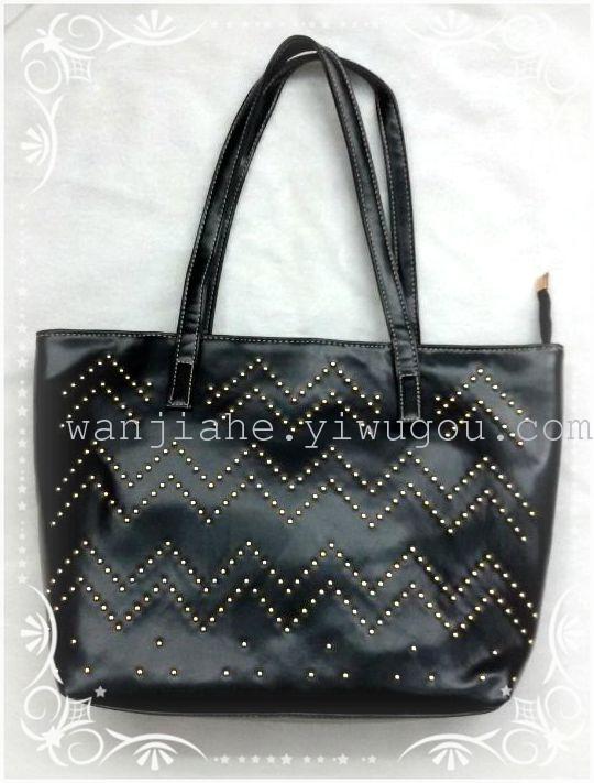2015 new style bag rivet bag shoulder bag brief big Korean version of Joker practical rivet bag