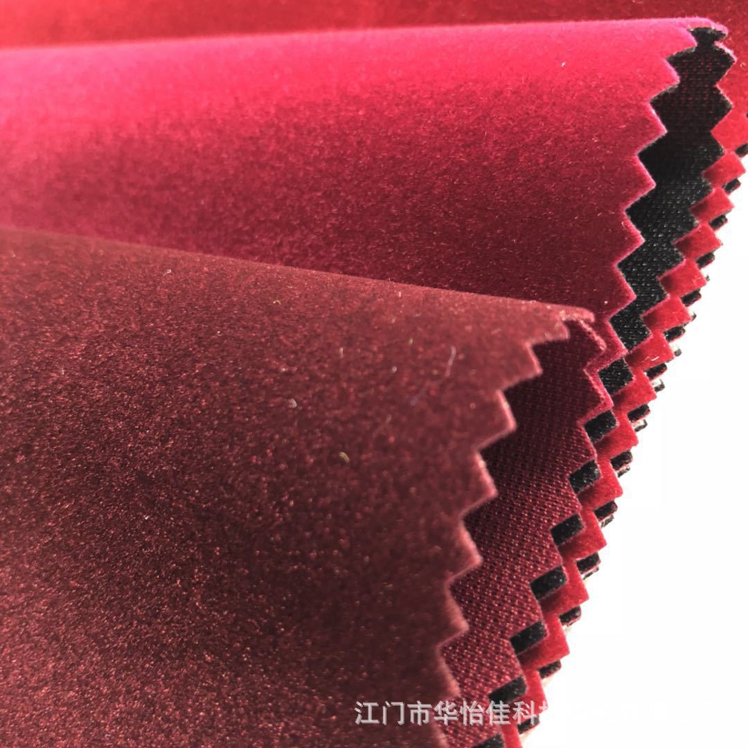 Supply Knitted Bottom Nylon Wool Single Printed Burgundy Flocking Cloth Handbag Flocking Cloth Flannel Bag Cloth in Stock Supply Knitted Bottom Nylon Wool Single Printed Burgundy Flocking Cloth Handbag Flocking Cloth Flannel Bag Cloth in Stock