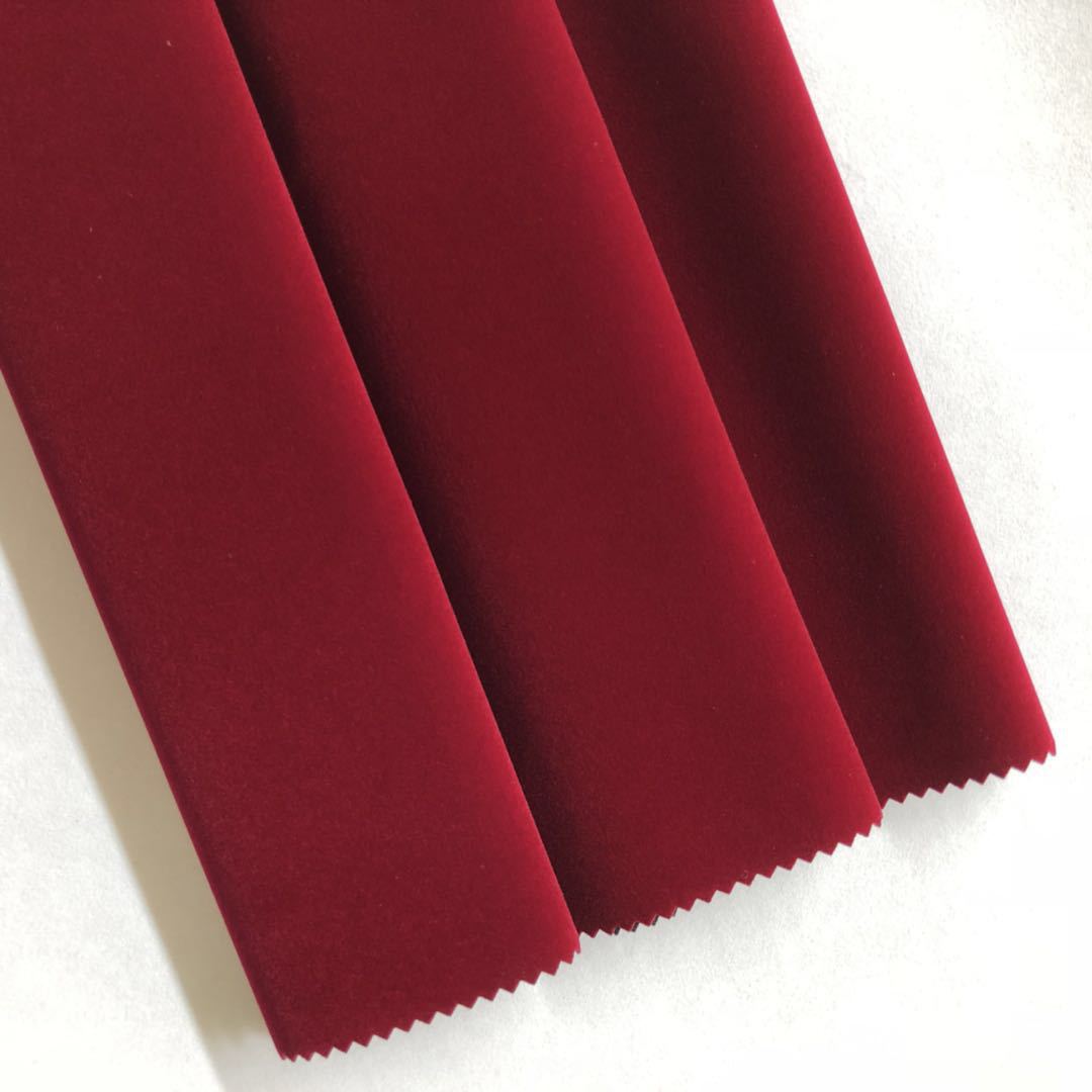 Supply Knitted Bottom Nylon Wool Single Printed Burgundy Flocking Cloth Handbag Flocking Cloth Flannel Bag Cloth in Stock Supply Knitted Bottom Nylon Wool Single Printed Burgundy Flocking Cloth Handbag Flocking Cloth Flannel Bag Cloth in Stock