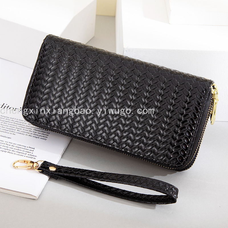 Wallet Women's Wallet Double-Pull Bag New Pu Boutique Women Bag Women's in Stock Wholesale Patent Leather Phone Bag Wallet Women's Wallet Double-Pull Bag New Pu Boutique Women Bag Women's in Stock Wholesale Patent Leather Phone Bag